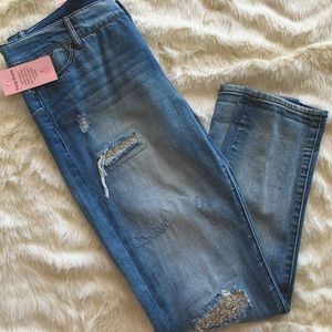 ✨NWT✨ Juicy Bling Distressed Skinny Jeans